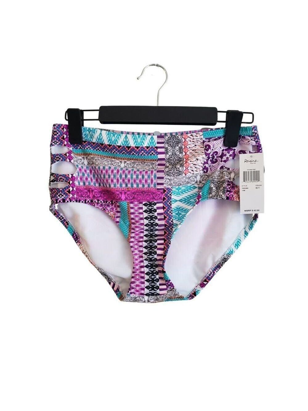 Raisins Curve Cut Out Bikini Bottom Size 14W
